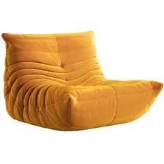 ANYHOGAR - Sillón de ocio con chimenea sin brazos suave y cómodo