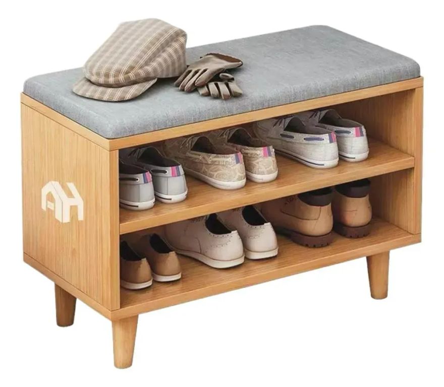 Any Hogar Zapatero Organizador Banca Probador Madera60x30x49
