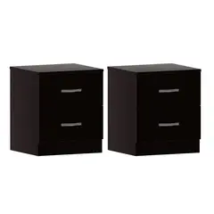 GENERICO - Duo de Dos Veladores Negros Melamina Noa