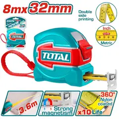 TOTAL TOOLS - Wincha Cinta Métrica De 8M X 32MM Total - TMT80832