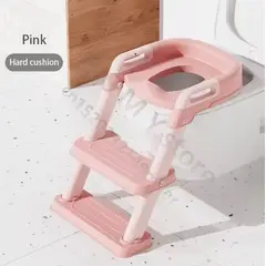 GENERICO - Escaleras de inodoro plegable niñas Rosado