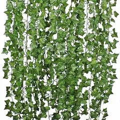 ANYHOGAR - Pack 12 Tiras Planta Artificial Enrredadera 21m Decoración