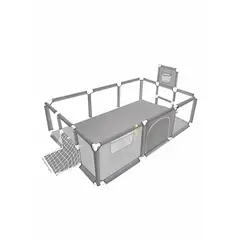 ANYHOGAR - Corral Seguridad Bebes Con Aro De Basket 180cm Gris
