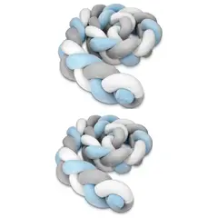 GENERICO - Pack de 2 trenzas para cuna 2 metros cada una terciopelo