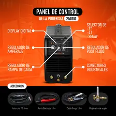 RONCH - MÁQUINA DE SOLDAR 250 TIG RONCH + CARETA FOTOSENSIBLE