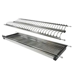 MAS CASA MOBILIARIO Y ACCESORIOS - Escurridor de vajilla de acero inoxidable 304 para módulo alto de 80cm