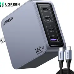 UGREEN - Cargador Nexode Pro 160W 4 Port USB-C/USB-A Charger