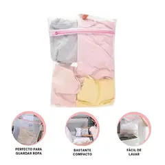 RYBIU IMPORT - Pack2 Bolsa de Lavado para Prendas Blanco Y+Regalo Agendita