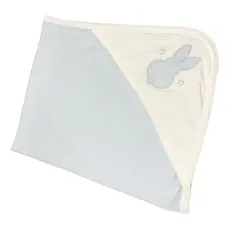 EUBEBE - Colcha delgada de algodón celeste modelo conejo