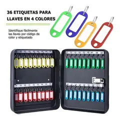 QUICK - Caja De Llaves Con Cerradura De Combinación Con 36 Llaveros