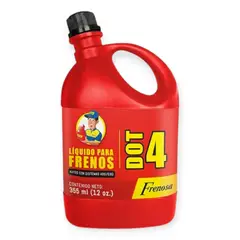 FRENOSA - Liquido de Freno DOT 4 355ml 12 ONZ Rojo