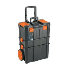 TRUPER - CAJA PARA HERRAMIENTAS 19"X25" 3 EN 1 DESMONTABLE CON RUEDAS