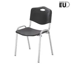 ZIYAZ - Silla De Oficina Iso Plastik Negro