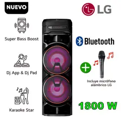 LG - Equipo de Sonido LG XBOOM RNC9 con Micrófono Inalámbrico
