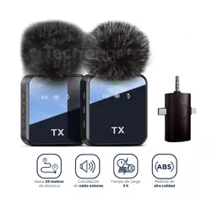 OEM - Micrófonos Inalámbricos Solaperos Recargables Dual 3 en 1 F11-2