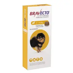 BRAVECTO - BRAVECTO DE 2 - 4.5KG X 1 TABLETA MASTICABLE
