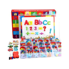 GENERICO - Set de Aprendizaje Pizarra con Alfabeto Numeros Magnético 253pcs