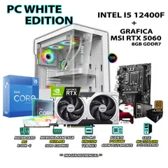 INTEL - Computadora PC Gamer Intel Core i5 12400F RAM 16GB SSD 1TB RTX 5060 8GB