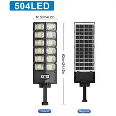 QUICK - 1 paquete de luces solares LED 504 superbrillantes para iluminación de jardín