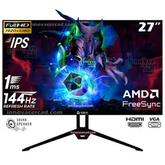 Teros - Monitor TEROS TE-2714S, 27" FHD IPS, 144Hz, 1 ms, HDMI, DP, Speakers
