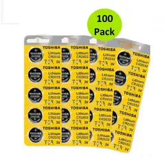 TOSHIBA - PILAS CR2032 3V LITIO X 100 UNIDADES