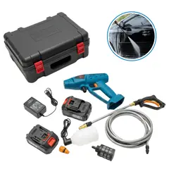 GENERICO - MEGA HIDROLADORA 188V COLOR AZUL CON DOBLE BATERIA RECARGABLE