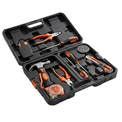 GENERICO - SET KIT DE  HERRAMIENTAS DE 7 PCS USO DOMÉSTICO Y PROFESIONAL + MALETÍN PORTABLE