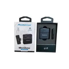 ROMAX - Micrófono inalámbrico solapero Tipo C Cancelacion de Ruido