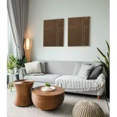 TEJICORP - Cuadro Renys - lienzo trenzado con hilos de algodón