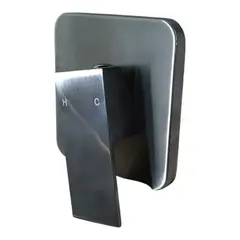 GENERICO - Mezcladora Ducha Monomando Bronce y Acero Inoxidable Mate Pesado