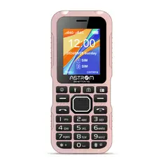 ASTROM - Celular 1701H Dual Sim 4G Color Rosado 2.4 benethon