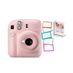 FUJIFILM - Camara Instax Mini 12 Rosado +5Portafotos+Marco