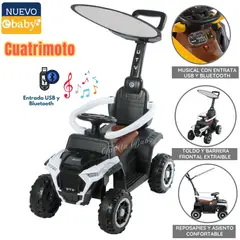 EBABY - Carrito para Niños Musical con Sombrilla Blanco