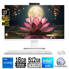 ASUS - All in One Asus P470VAK-WPE0210 Intel Core i7 13620H Ram 16Gb SSD 512Gb 27FHD FreeDos