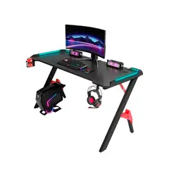 GENERICO - Escritorio Gamer Eléctrico Haven D104rgb Con Luces Led Negro