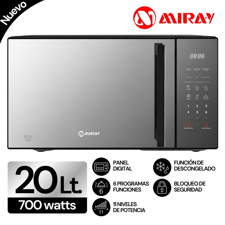 Horno Microondas Miray HMM-205N 20 L