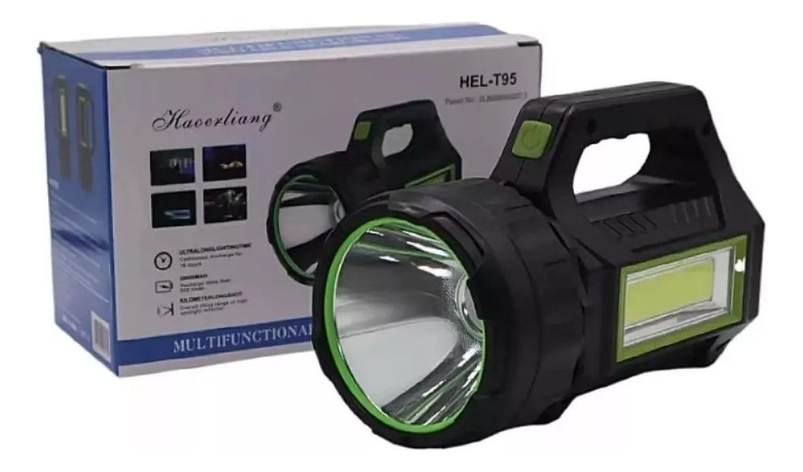 Linterna Led Largo Alcance Recargable Usb 600mts 6 Funciones