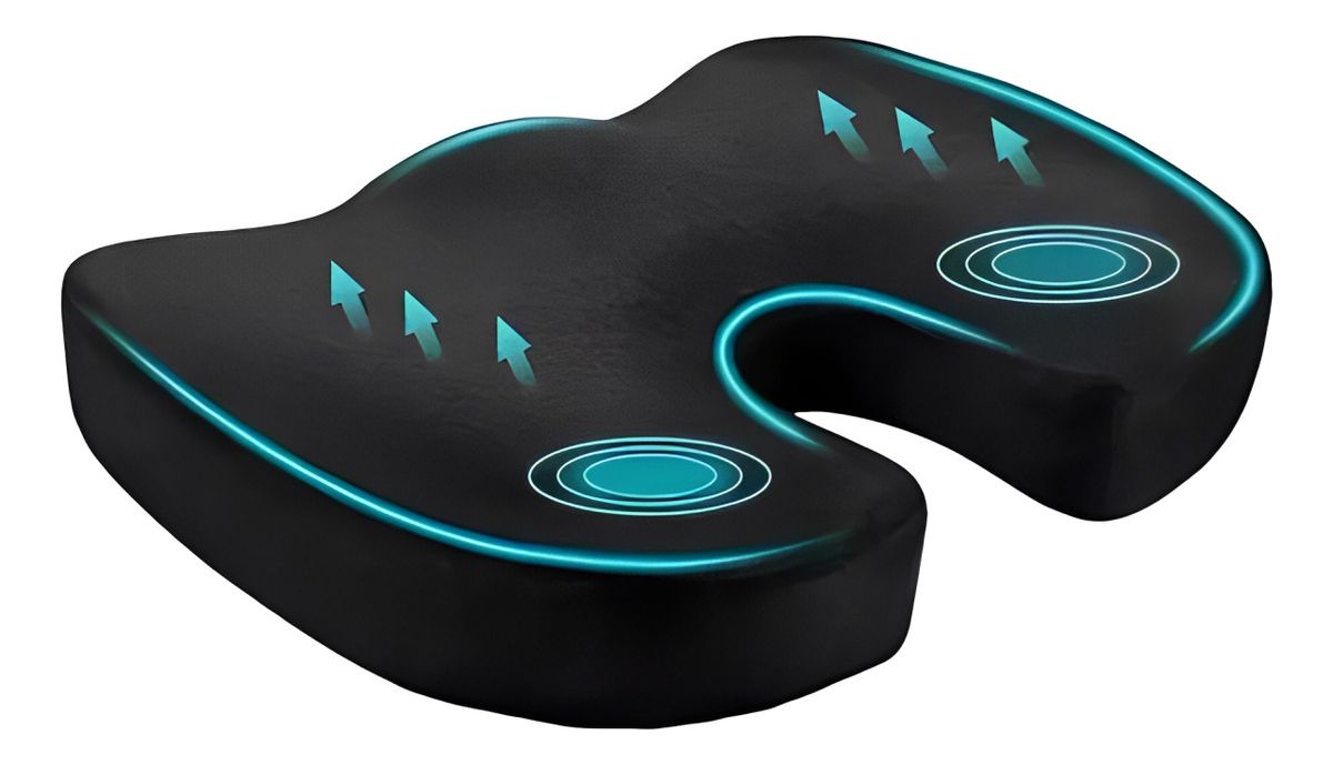 Cojín Coxis Ortopédico Ergonómico Con Memoria Asiento