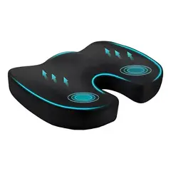 U BUY - Cojín Coxis Ortopédico Ergonómico Con Memoria Asiento