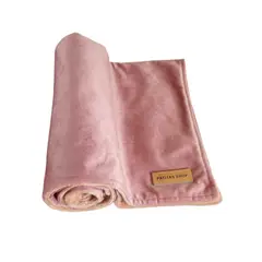 GENERICO - Frazada Abrigadora Reversible Felpa para Mascotas M Rosa