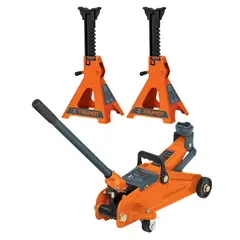 TRUPER - Gata lagarto Gata Caimán 2 Tnl +2 Caballetes de Auto de 3tnl