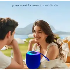 GENERICO - MINI PARLANTE FUNCIÓN ALEXA LUZ LED RGB BLUETOOTH PORTÁTIL 4 EN 1