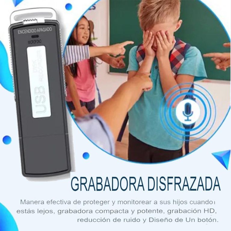Usb Grabadora De Voz 8gb Microsd Cr005 Voz Nítida