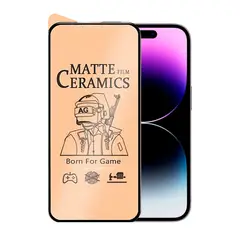 GENERICO - Mica para iPhone 15 Pro Max Protector de Cerámica Mate