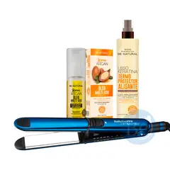 BABYLISS PRO - Pack Alisadora BabylissPRO BBC3300TPE con Protector Térmico y Óleo