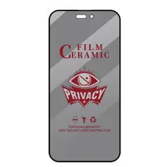 GENERICO - Mica para iPhone 15 Pro Max Cerámica Anti-Espía Antishock