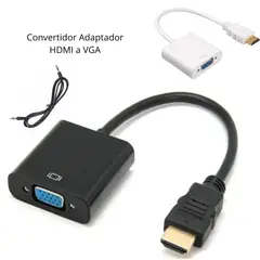GENERICO - Cable Adaptador Hdmi A Vga 1080p