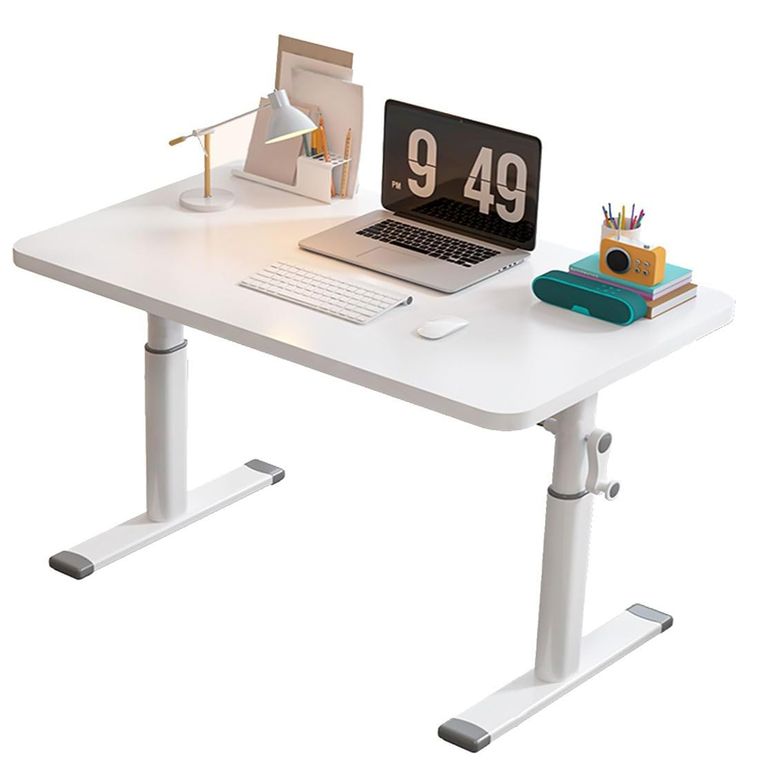 Escritorio 120cm Altura Ajustable Manual Ergonómico Trabajo
