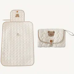 VATYERTY - Almohadilla cambiadora pañales Impermeable con DIiseño Oso