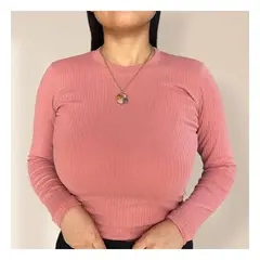 RYBIU IMPORT - Cafarena Cuello Redondo Manga Larga Mujer R